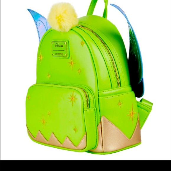 Loungefly Handbags - NWT—LOUNGEFLY TINKERBELL WITH IRIDESCENT WINGS BACKPACK